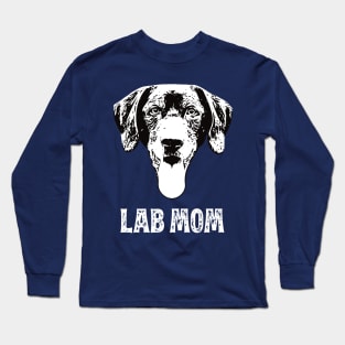 Lab Mom Labrador Retriever Design Long Sleeve T-Shirt